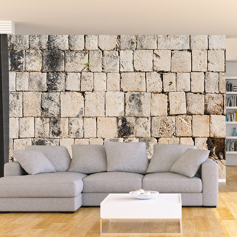 Modern Style Photography Wall Mural Wallpaper Brick Texture Bedroom Wall Mural