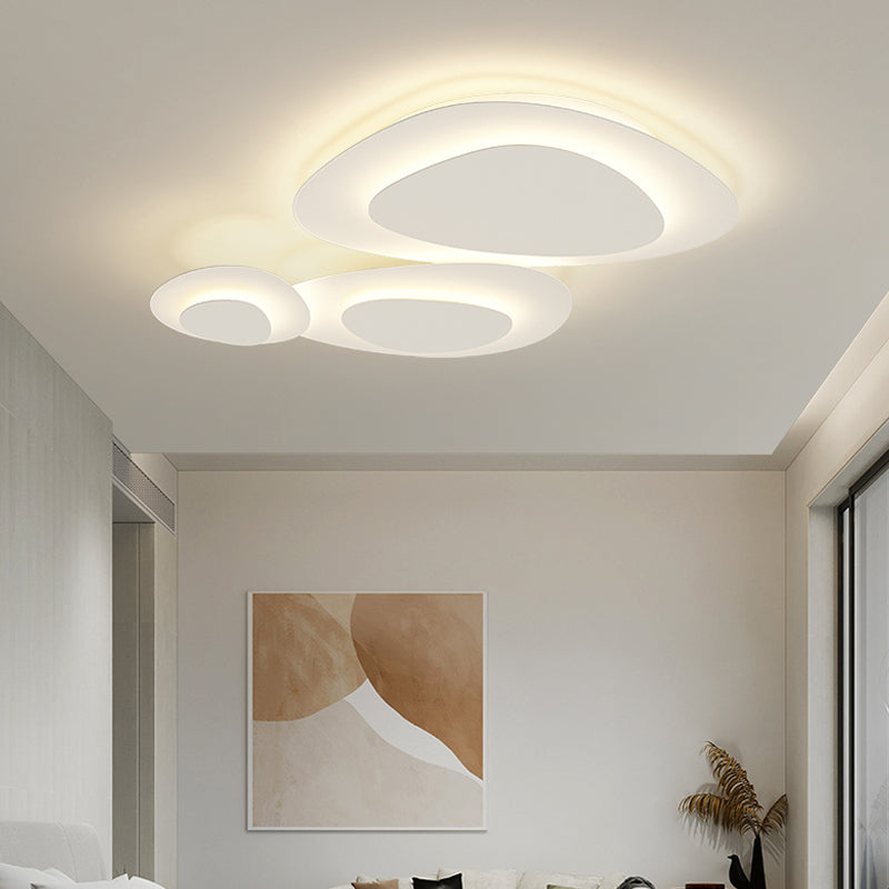 Vortex Shape LED Ceiling Lamp Modern Iron 3 Lights Flush Mount for Bedroom Living Room