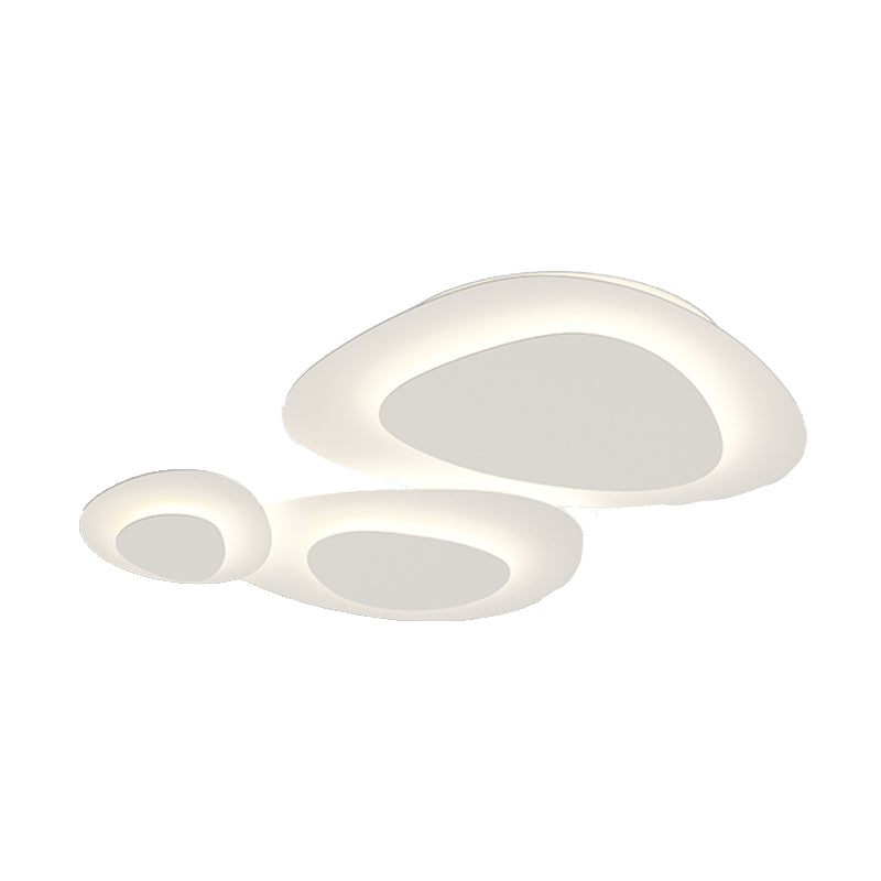 Vortex Shape LED Ceiling Lamp Modern Iron 3 Lights Flush Mount for Bedroom Living Room