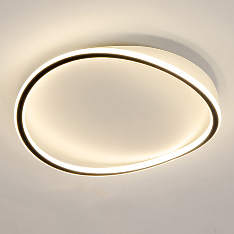 Geometry Shape LED Ceiling Lamp Modern Iron 1 Light Flush Mount for Living Room