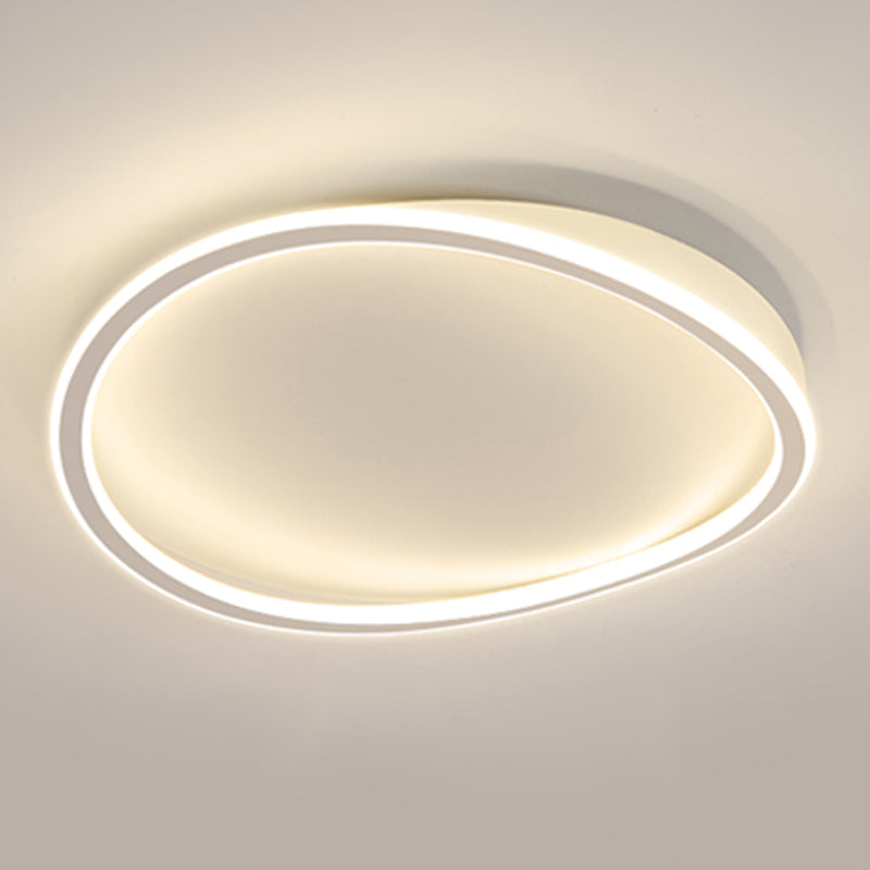 Geometry Shape LED Ceiling Lamp Modern Iron 1 Light Flush Mount for Living Room