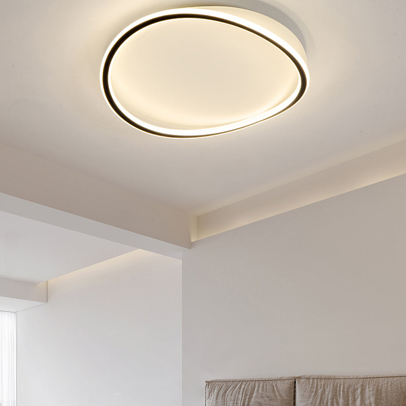 Geometry Shape LED Ceiling Lamp Modern Iron 1 Light Flush Mount for Living Room