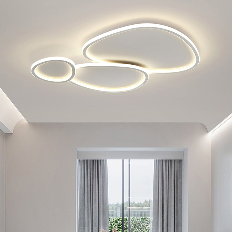 Geometry Shape LED Ceiling Lamp Modern Iron Flush Mount for Living Room Dining Room