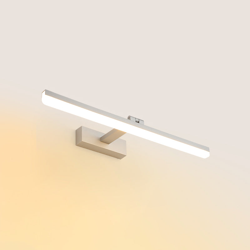 Modern Simple Aluminum Vanity Light Strip Shape LED Vanity Lamp for Shower Room