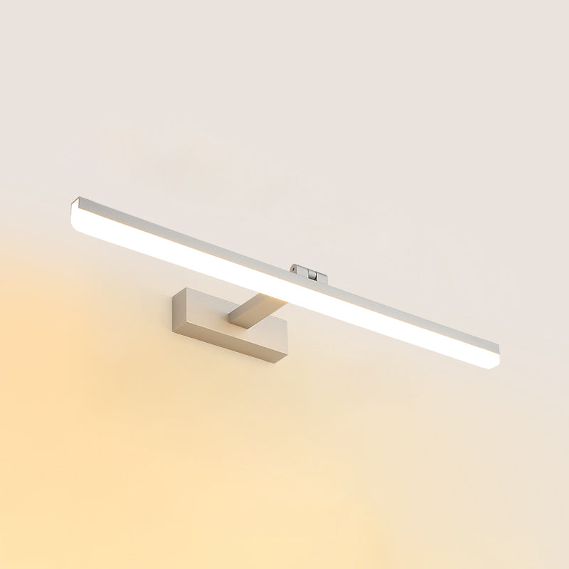 Modern Simple Aluminum Vanity Light Strip Shape LED Vanity Lamp for Shower Room