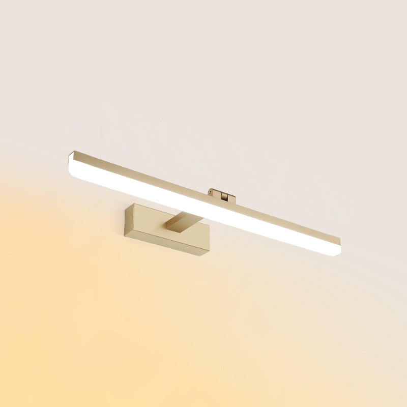 Modern Simple Aluminum Vanity Light Strip Shape LED Vanity Lamp for Shower Room