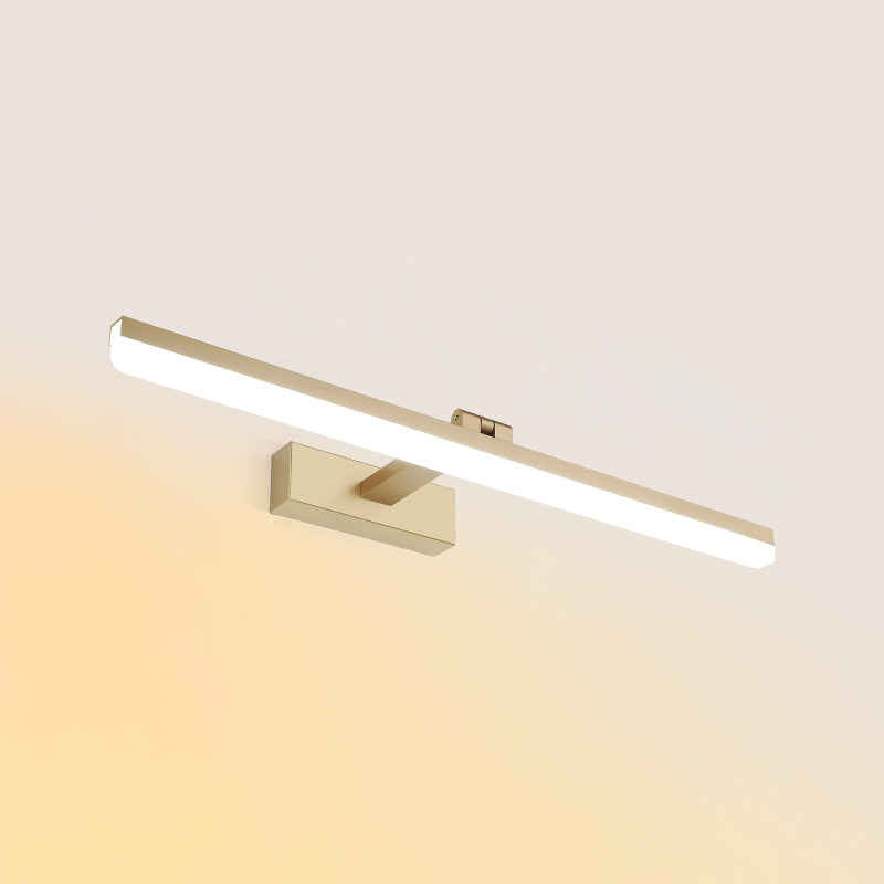 Modern Simple Aluminum Vanity Light Strip Shape LED Vanity Lamp for Shower Room