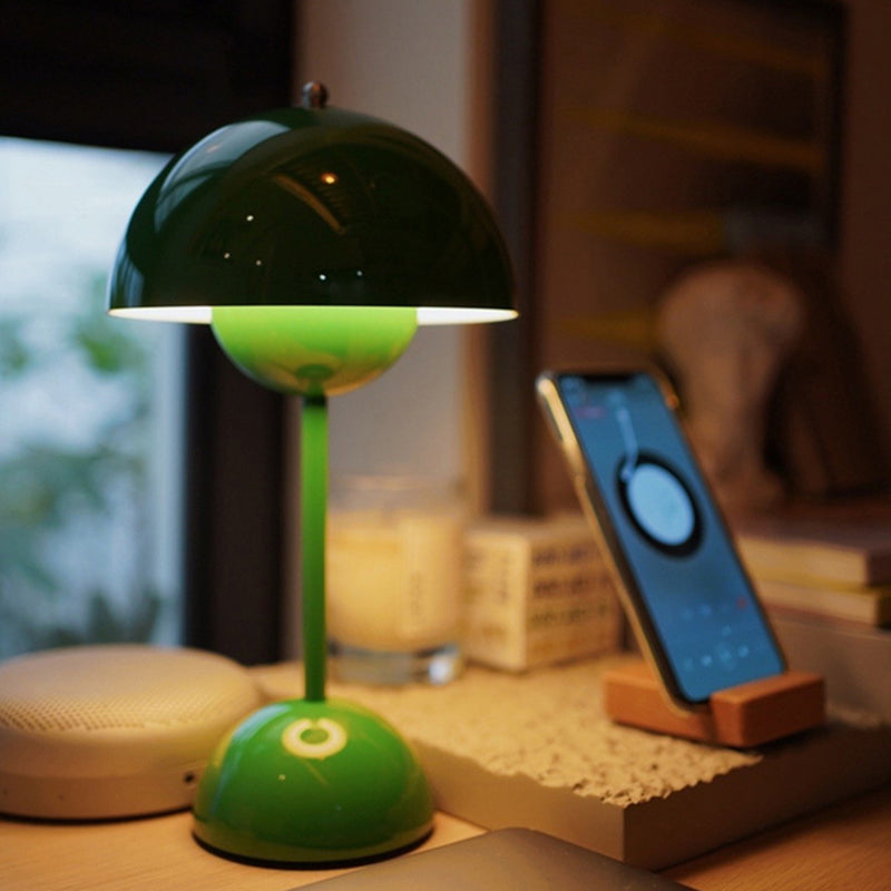 Macaron Simple Table Lamp 1-Light Desk Light with Acrylic Shade for Bedroom