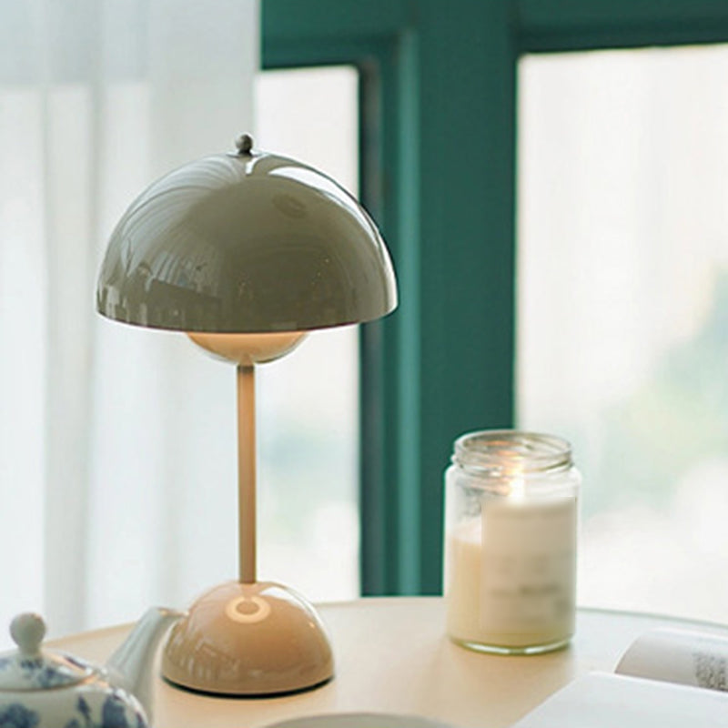 Macaron Simple Table Lamp 1-Light Desk Light with Acrylic Shade for Bedroom