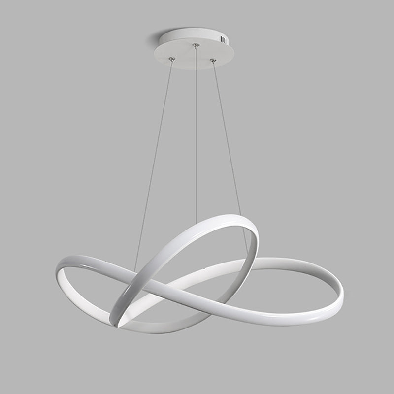 Modern Simple Chandelier Strip Shape Hanging Pendant Light Fixture for Bedroom