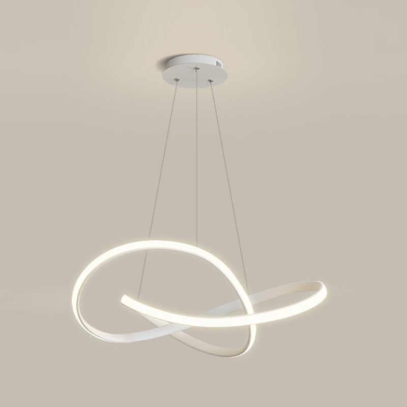 Modern Simple Chandelier Strip Shape Hanging Pendant Light Fixture for Bedroom