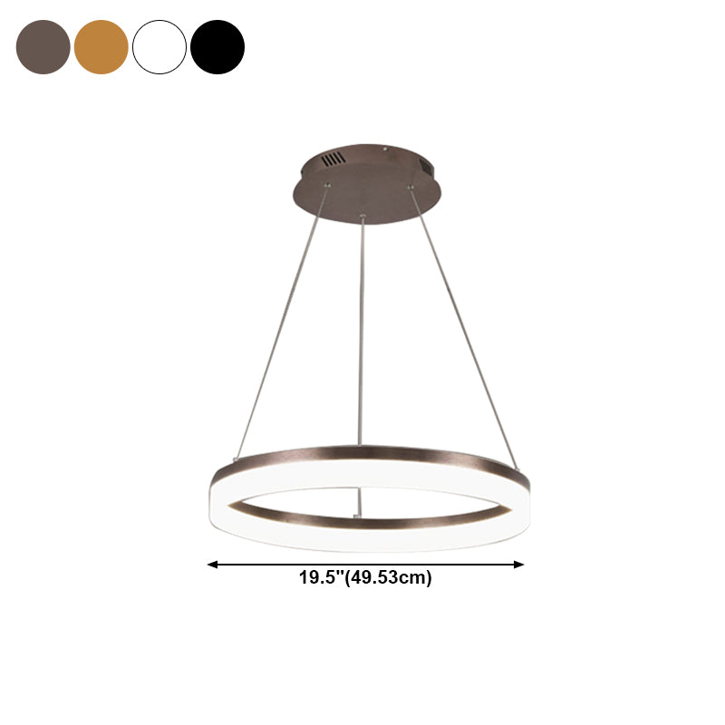 Simple Linear Pendant Lighting Fixture Modern Style Hanging Chandelier for Living Room