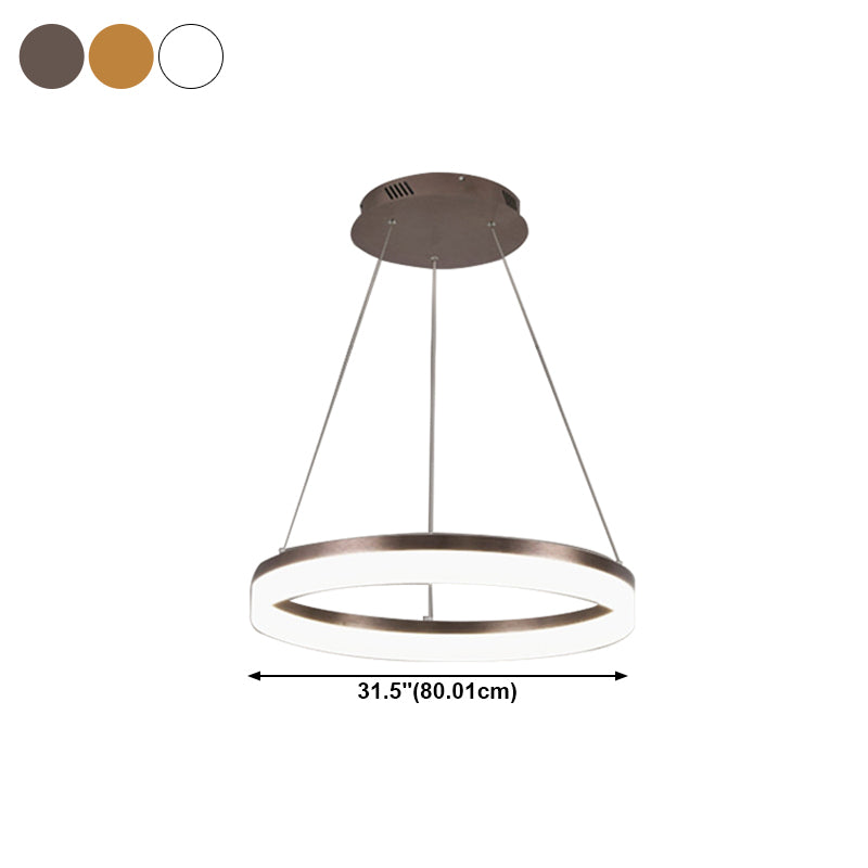 Simple Linear Pendant Lighting Fixture Modern Style Hanging Chandelier for Living Room