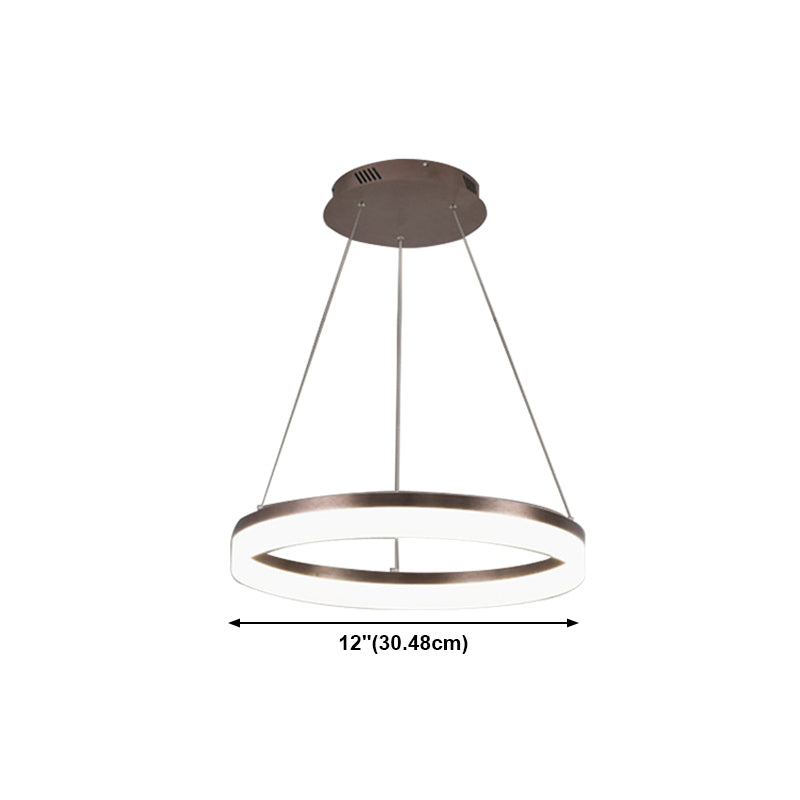 Simple Linear Pendant Lighting Fixture Modern Style Hanging Chandelier for Living Room