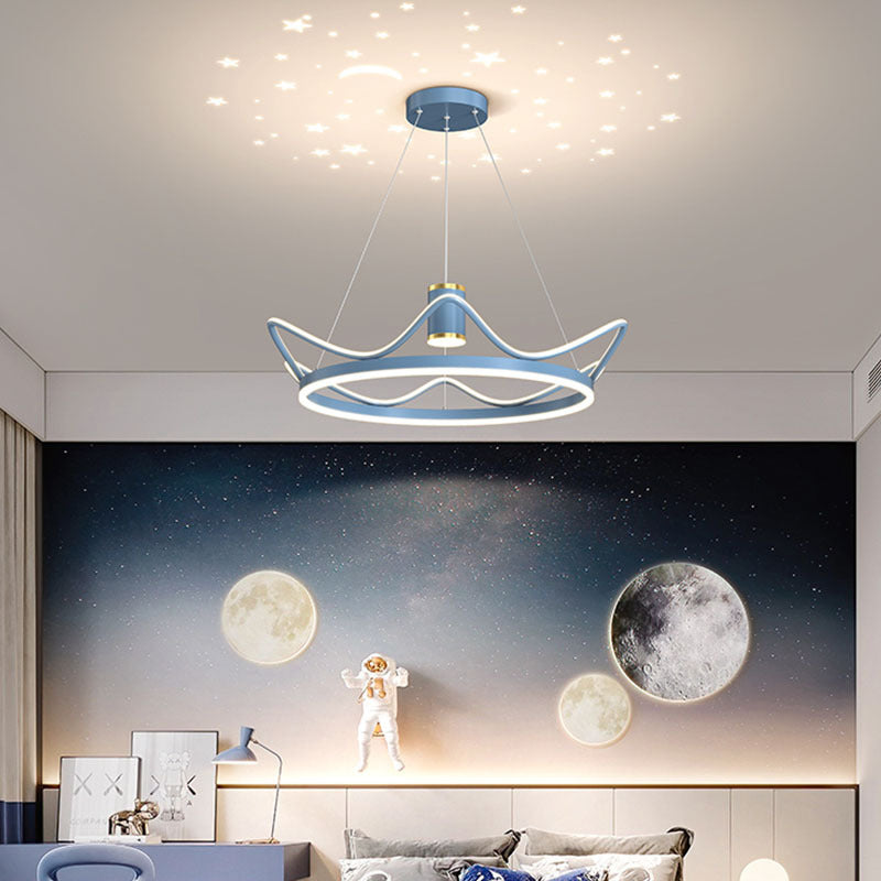 LED Chandelier 3 Lights Hanging Pendant Light Fixture with Acrylic Shade for Living Room