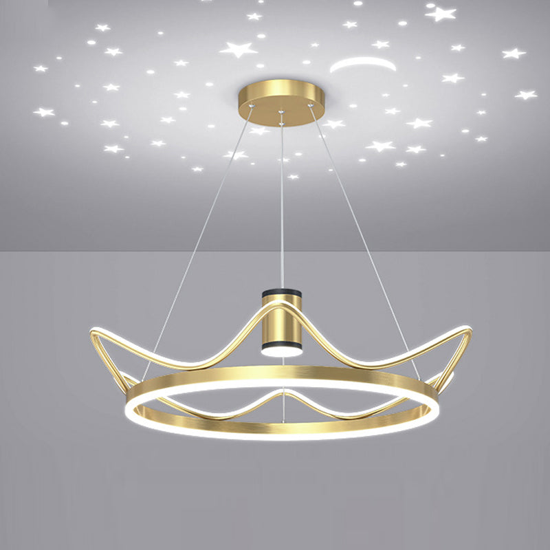 LED Chandelier 3 Lights Hanging Pendant Light Fixture with Acrylic Shade for Living Room