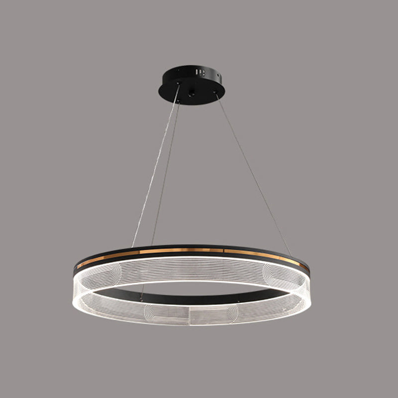 Round Hanging Light Kit Modern Style Metal 1 Light Hanging Ceiling Lights