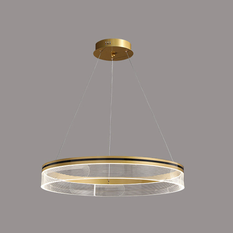 Round Hanging Light Kit Modern Style Metal 1 Light Hanging Ceiling Lights