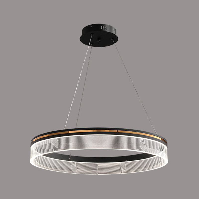 Round Hanging Light Kit Modern Style Metal 1 Light Hanging Ceiling Lights