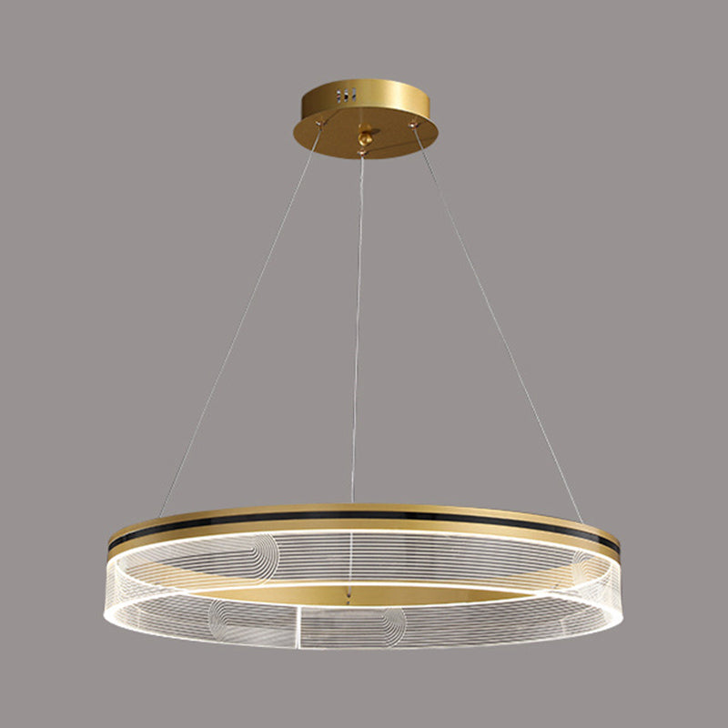 Round Hanging Light Kit Modern Style Metal 1 Light Hanging Ceiling Lights