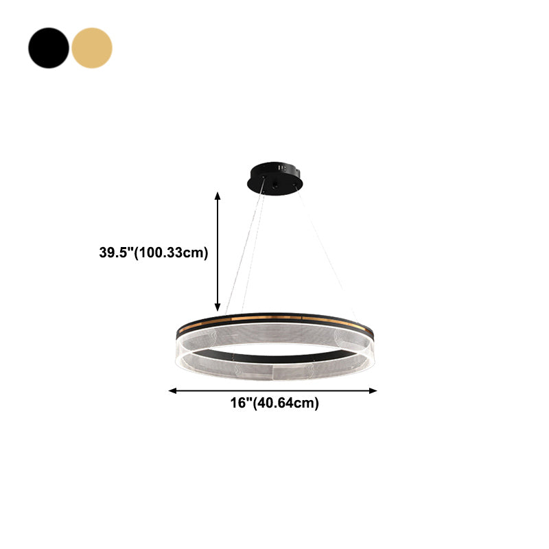 Round Hanging Light Kit Modern Style Metal 1 Light Hanging Ceiling Lights