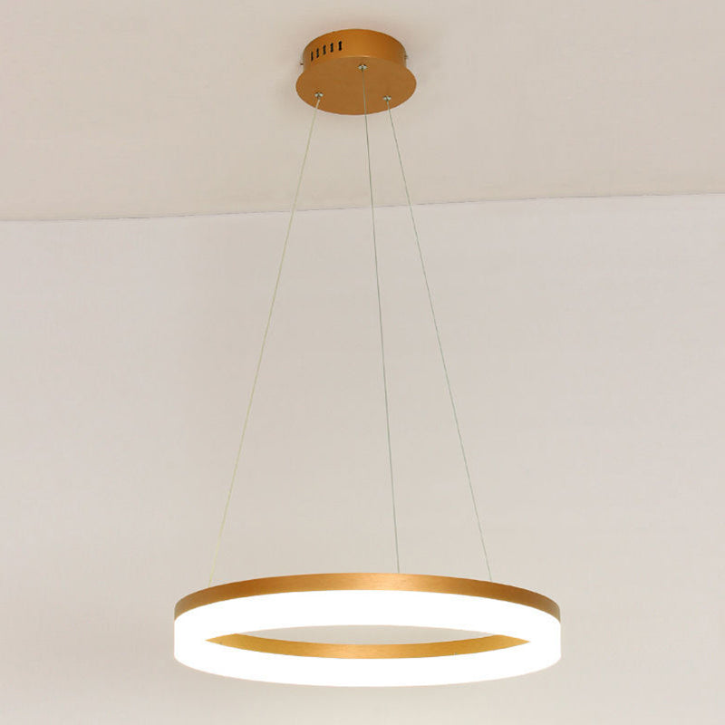 Simple Linear Pendant Lighting Fixture Modern Style LED Hanging Chandelier