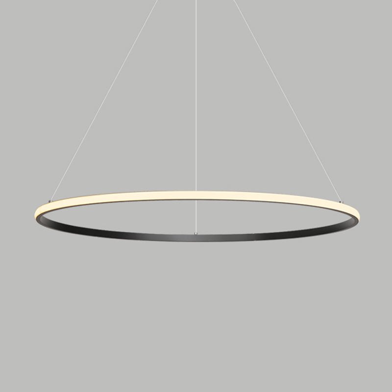 Metal Round Shape Flush Ceiling Light Modern Style 1 Light Flush Mount Lighting Fixture