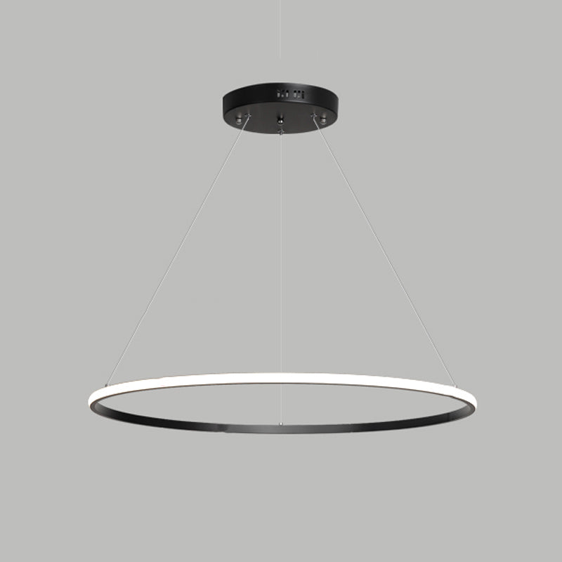 Metal Round Shape Flush Ceiling Light Modern Style 1 Light Flush Mount Lighting Fixture