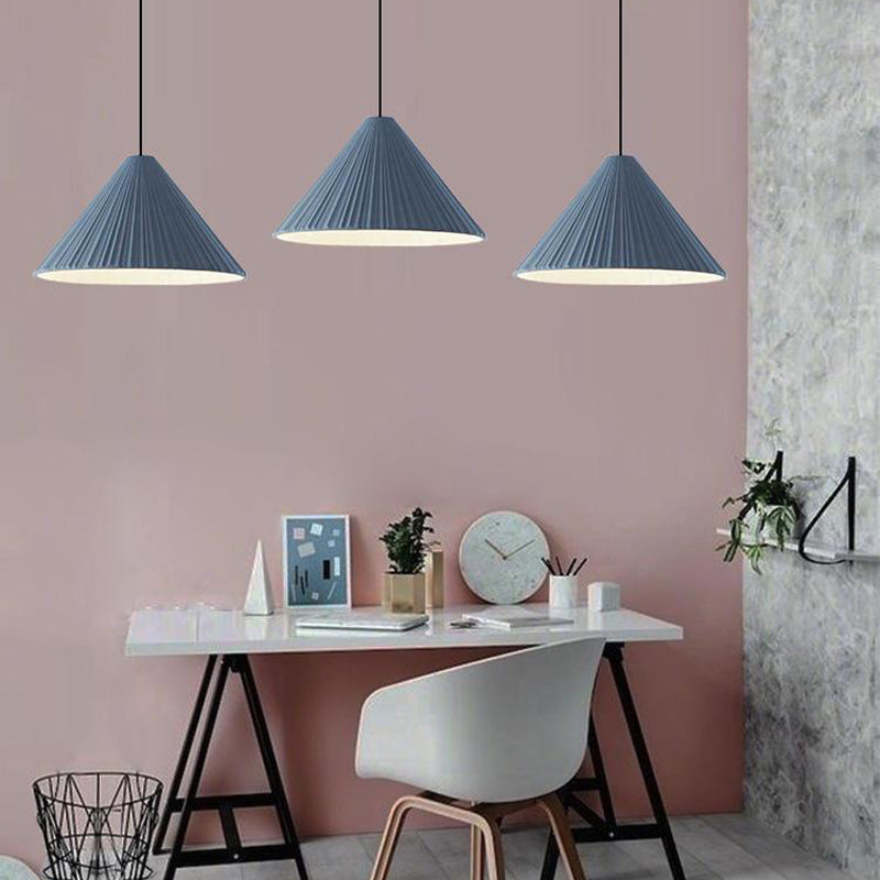 Cone Shape Hanging Light Modern Style Resin 1 Light Hanging Lighting for Living Room