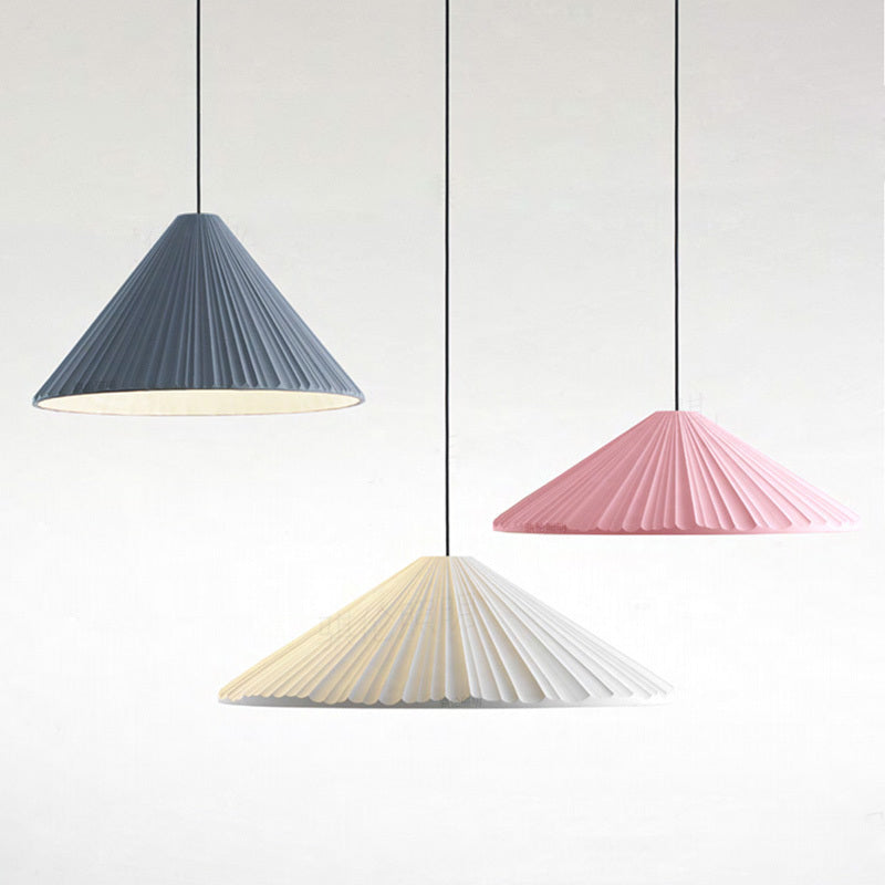 Cone Shape Hanging Light Modern Style Resin 1 Light Hanging Lighting for Living Room