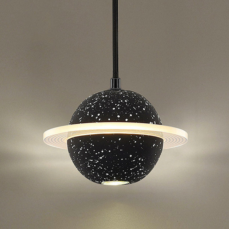 Cement Ball Shape Hanging Light Modern Style Hanging Light Fixtures