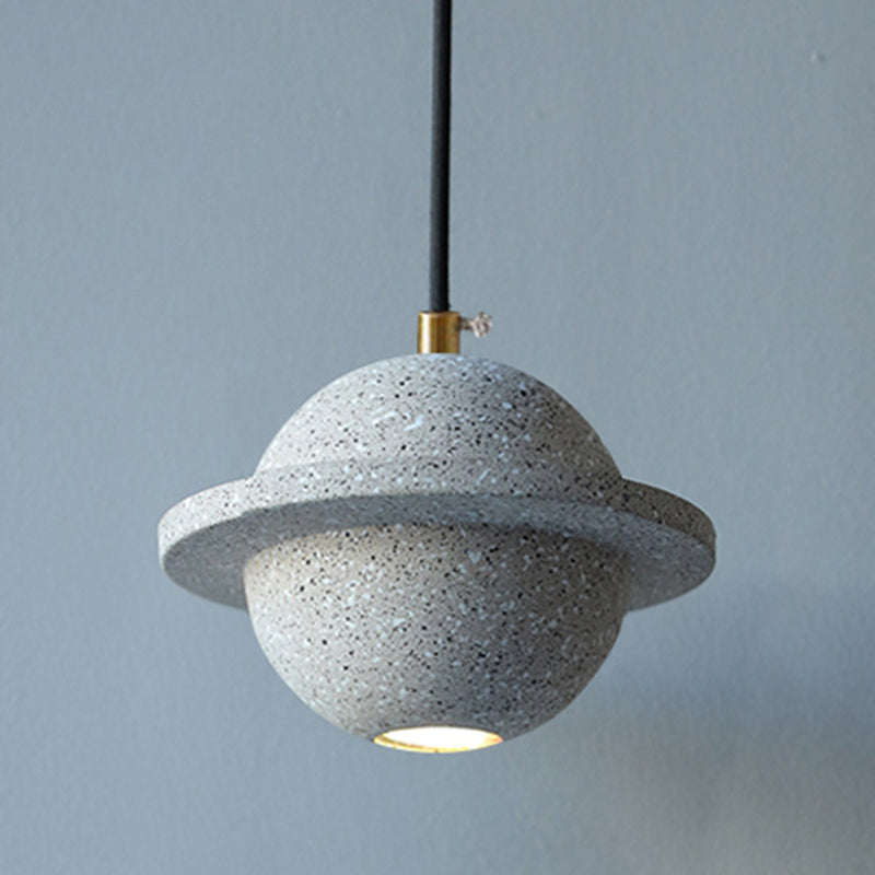 Cement Ball Shape Hanging Light Modern Style Hanging Light Fixtures