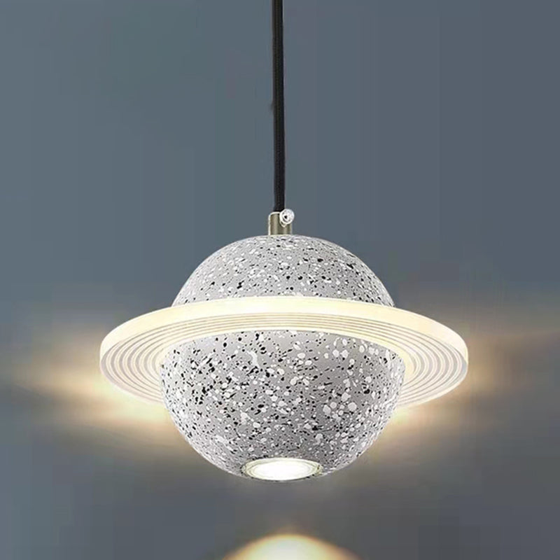 Cement Ball Shape Hanging Light Modern Style Hanging Light Fixtures