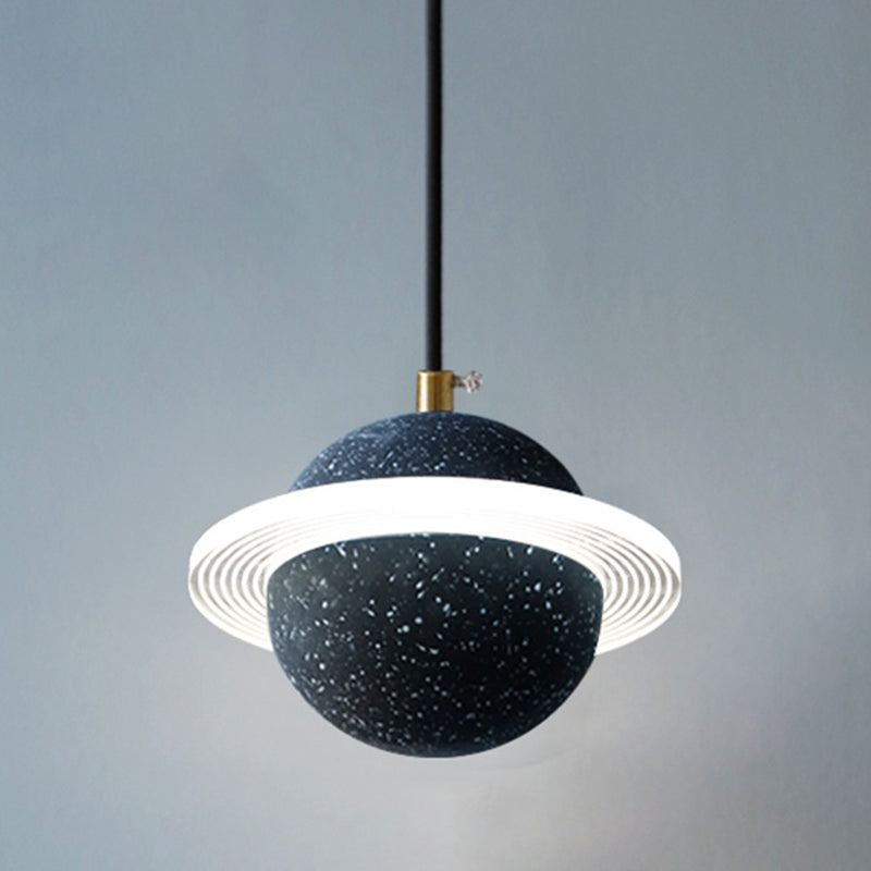 Cement Ball Shape Hanging Light Modern Style Hanging Light Fixtures