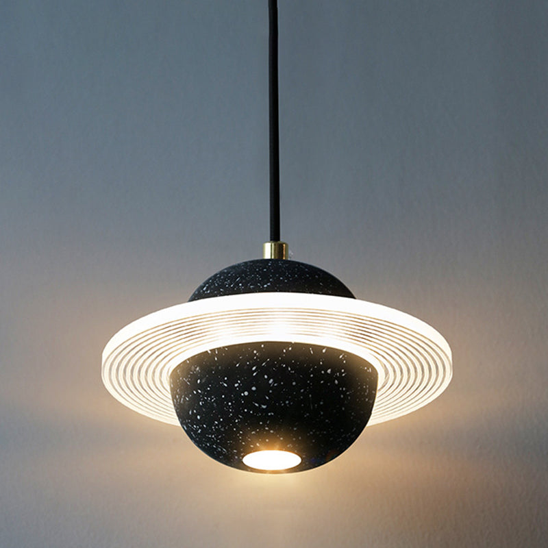 Cement Ball Shape Hanging Light Modern Style Hanging Light Fixtures