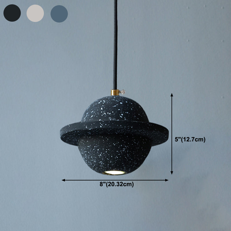 Cement Ball Shape Hanging Light Modern Style Hanging Light Fixtures