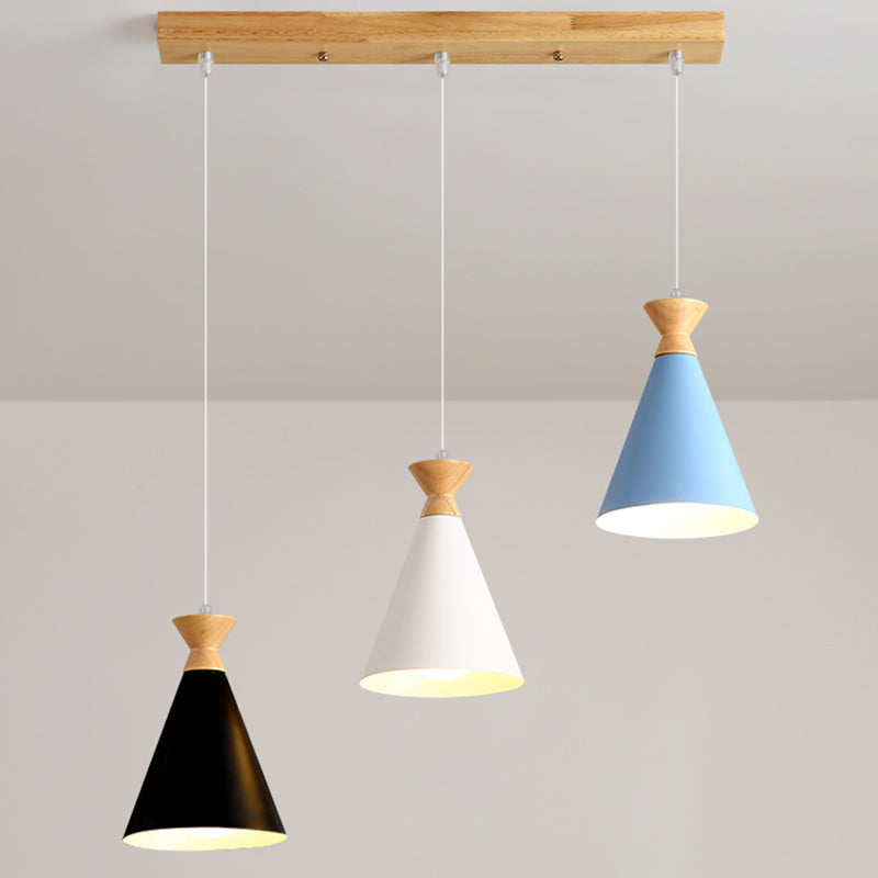 Geometric Shape Metal Hanging Light Nordic Macaron Hanging Light Fixtures