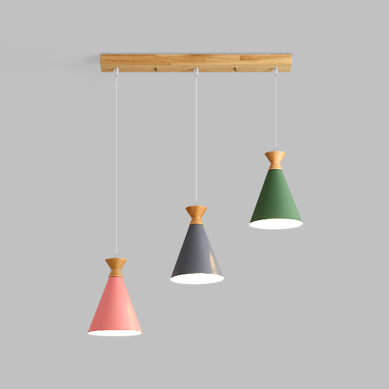 Geometric Shape Metal Hanging Light Nordic Macaron Hanging Light Fixtures