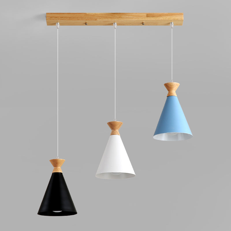 Geometric Shape Metal Hanging Light Nordic Macaron Hanging Light Fixtures