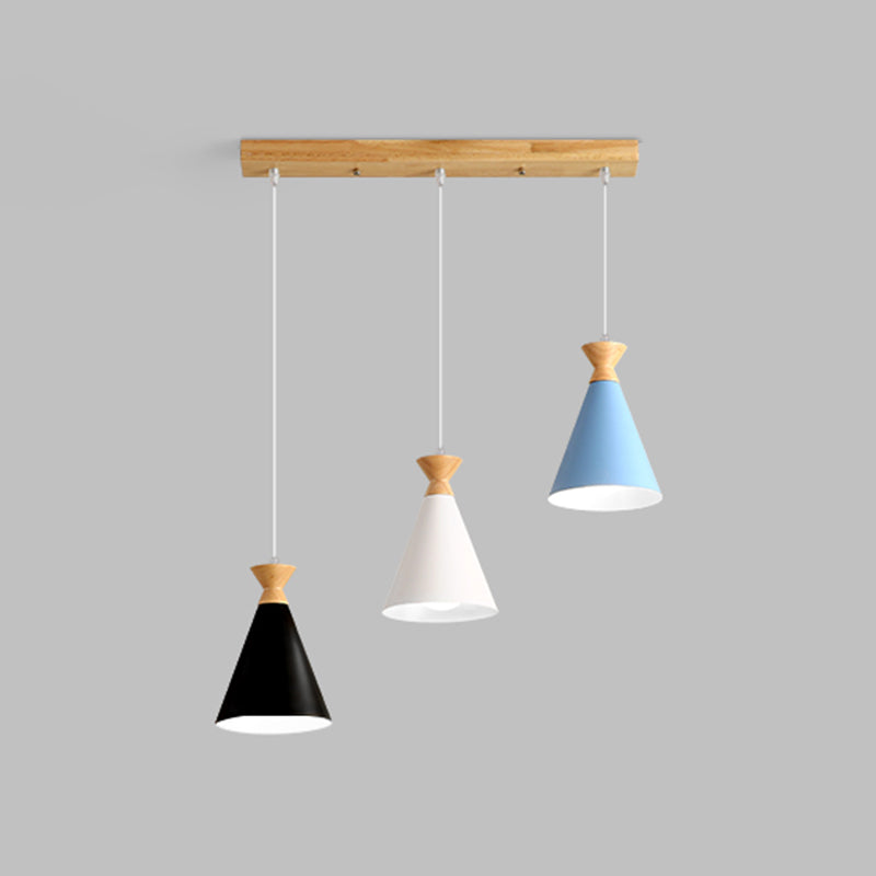 Geometric Shape Metal Hanging Light Nordic Macaron Hanging Light Fixtures