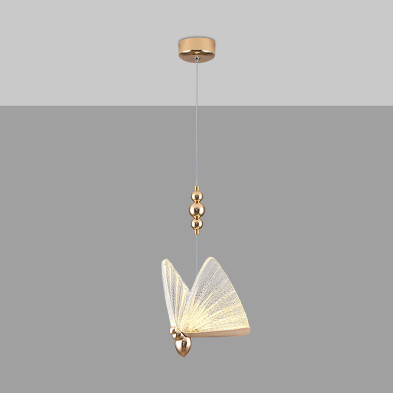 Modern Butterfly Shape Pendant Light Aluminum LED Hanging Pendant for Living Room