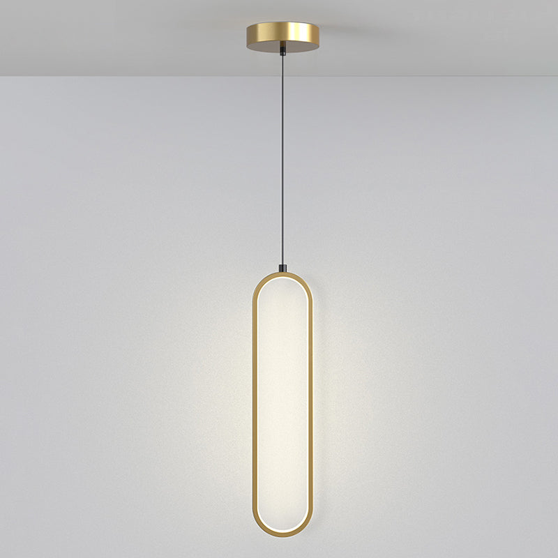 Linear Shape Metal Hanging Ceiling Lights Modern Style Pendant Lights