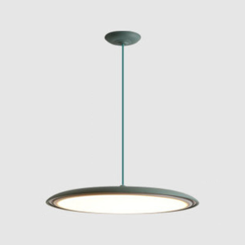 Round Shape Metal Hanging Light Modern 1-Light Hanging Light Mounted Fixture