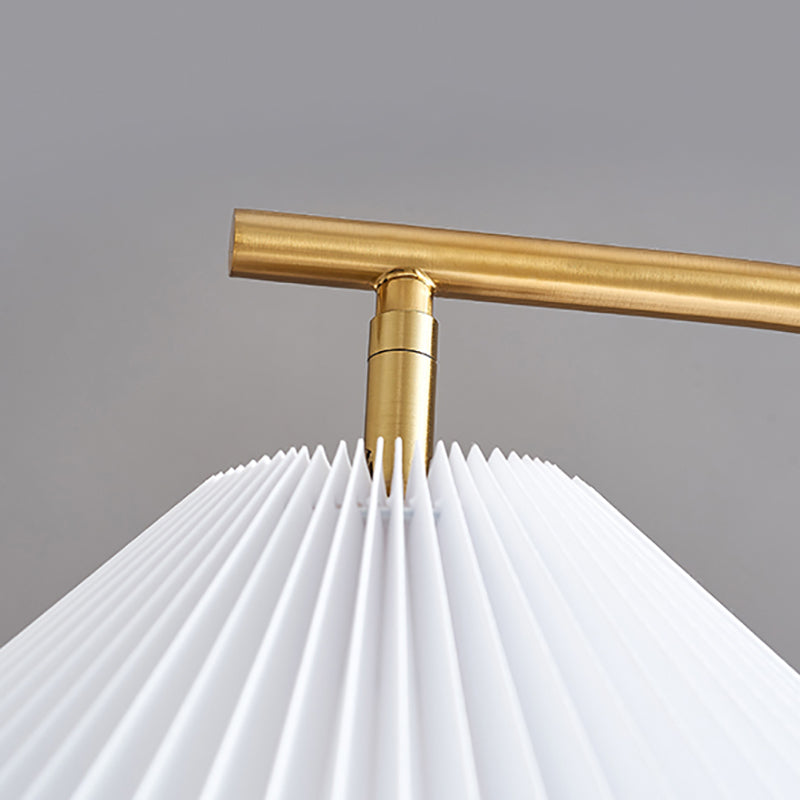 Fabric Cone Shape Floor Light Simple Style Floor Lamp for Living Room