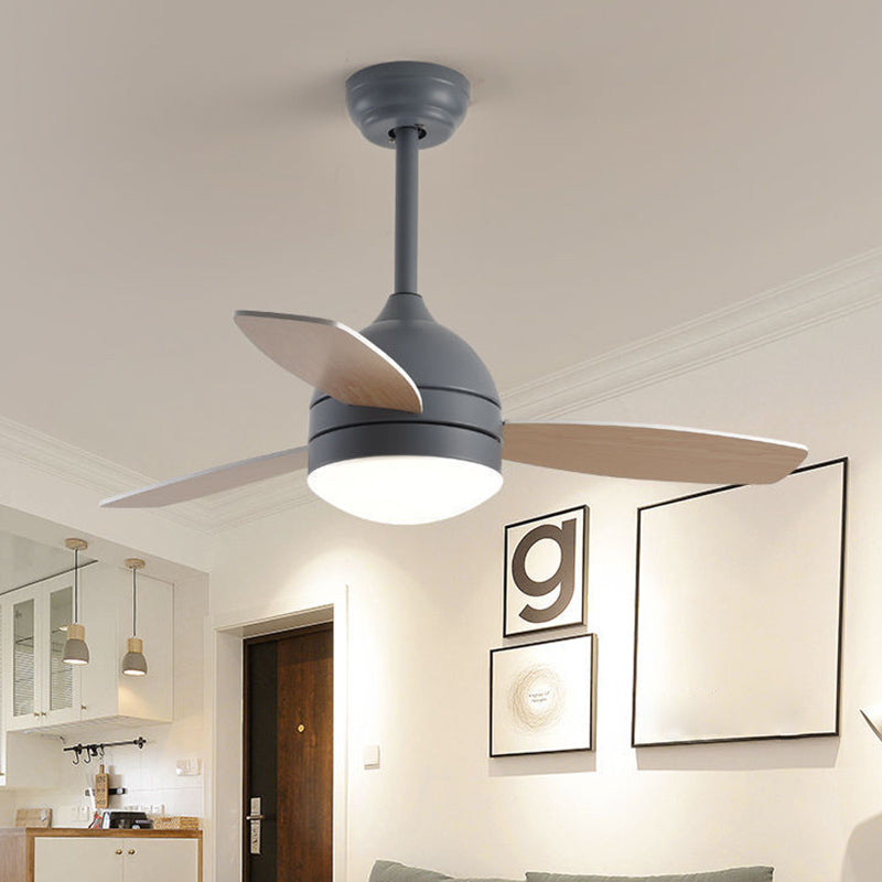 Modern Style Ceiling Fan Lamp Metal 1 Light Ceiling Fan Light for Children's Room