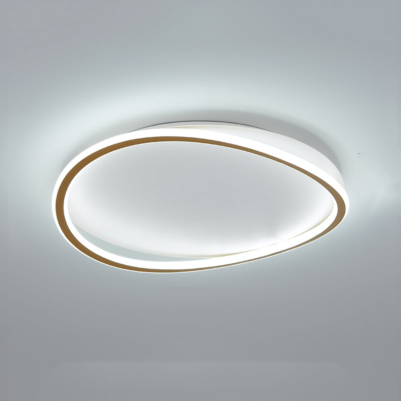 Gold Modernist Flush Mounted Ceiling Lights LED Flush Mount Lighting for Living Room