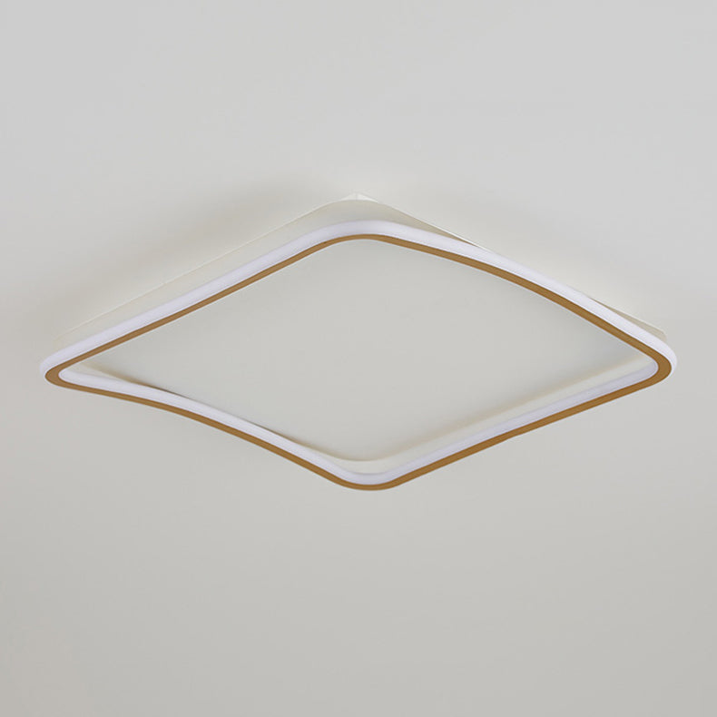 Gold Modernist Flush Mounted Ceiling Lights LED Flush Mount Lighting for Living Room