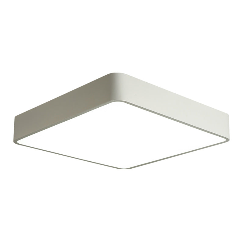 Square Shape LED Ceiling Lamp Modern Aluminium1 Light Flush Mount for Office