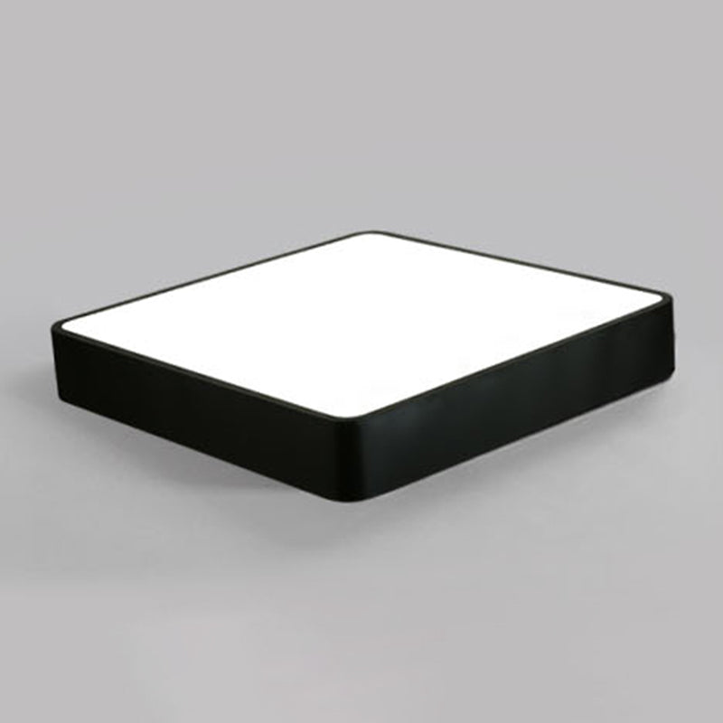 Square Shape LED Ceiling Lamp Modern Aluminium1 Light Flush Mount for Office