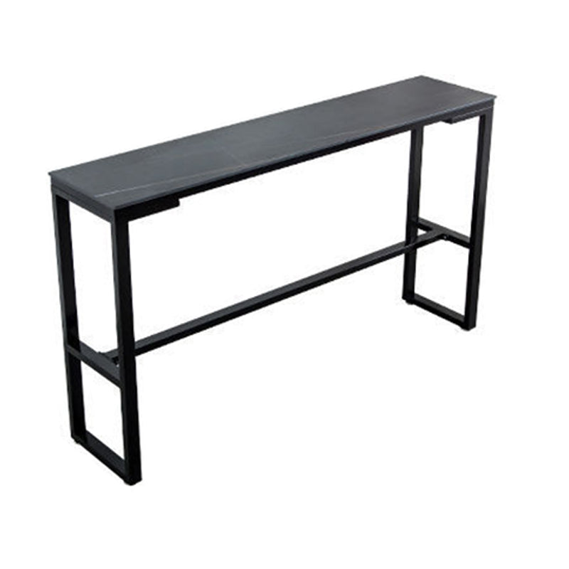 Contemporary Style Dining Sintered Stone Table Rectangle Bar Counter Table for Home